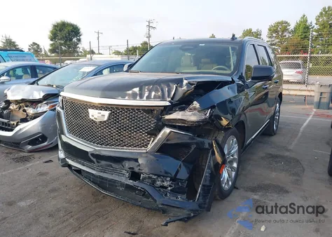 2023 Cadillac Escalade 4Wd Premium Luxury Platinum from USA, damaged, VIN 1GYS4DKL2PR174535